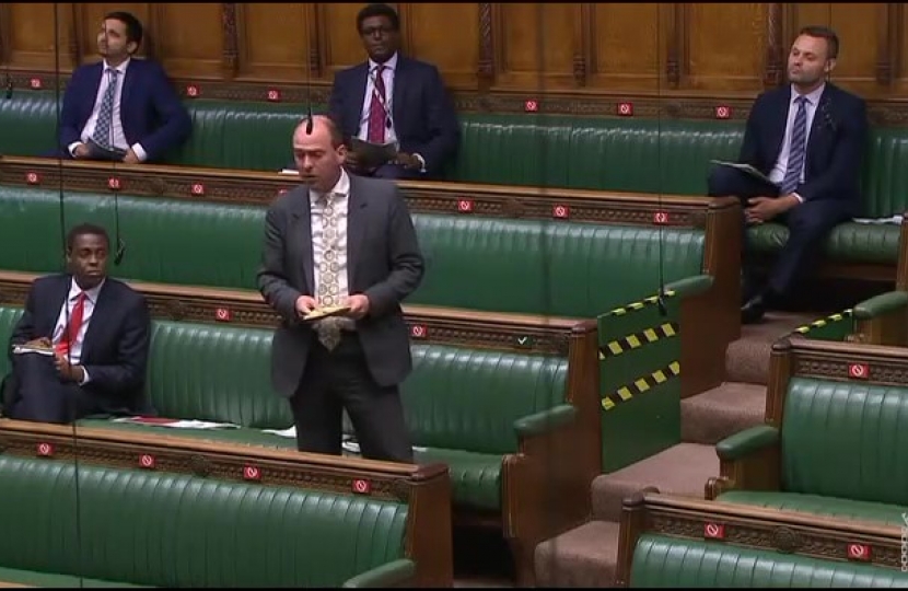 Richard Holden speaks in the House of Commons