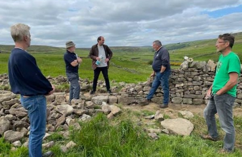 Richard talking to the Dry Stone Wall Association