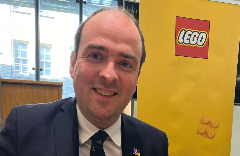 Richard with Lego