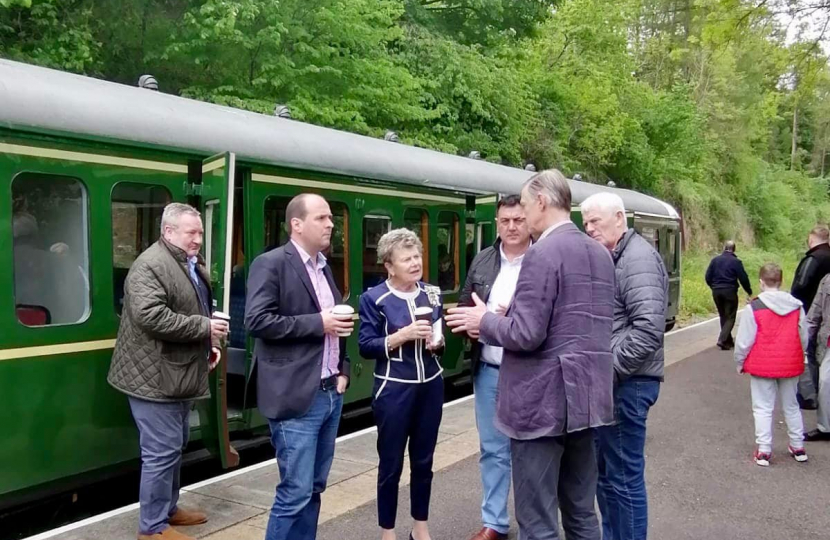 Richard at Reopening of Weardale Line