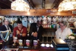 Richard Holden MP and the Rt Hon. Kwasi Kwarteng pouring pints 