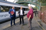 Richard Holden with the Minister at the Station