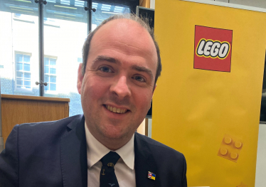 Richard with Lego